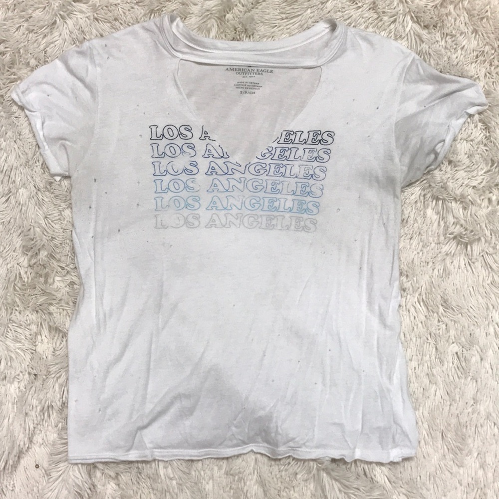 Cutout American Eagle Graphic Tee